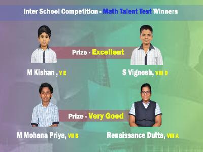 WINNERS â€“ INTER SCHOOL COMPETITION