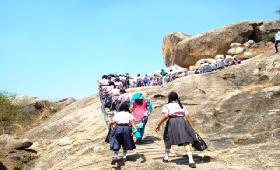 STUDENTS TREKKING